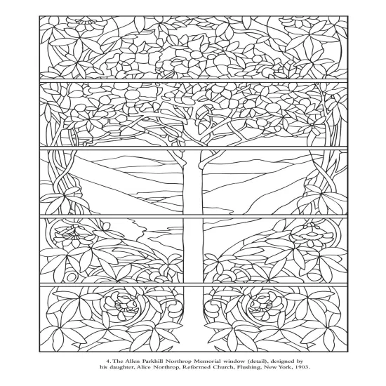 Color Your Own Tiffany Windows Coloring Book-Softcover {4}