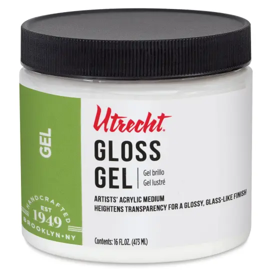 Utrecht Artists' Acrylic Gel Medium - Gloss Gel Medium, Pint {1}