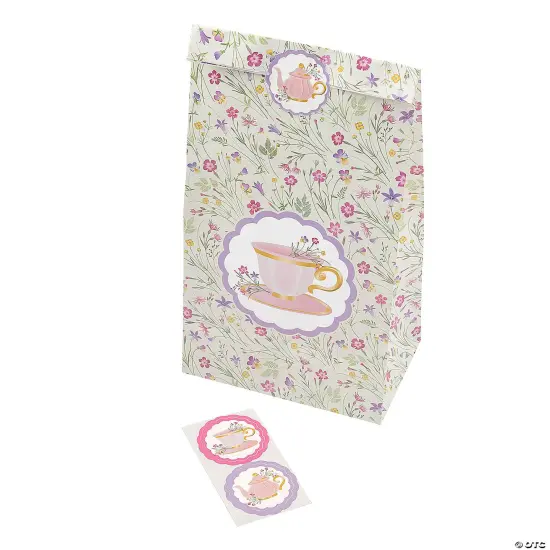 Let&rsquo;s Partea Medium Paper Treat Bags 5" x 10" Bulk 48 Pc {4}