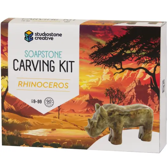 Mothers Day Gift - Rhino Soapstone Carving Kit {1}