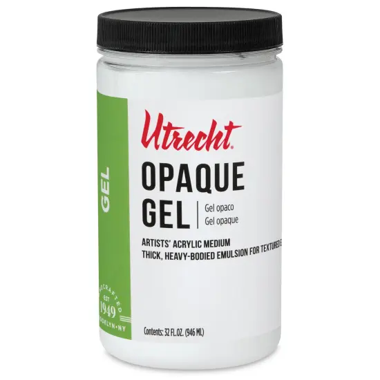 Utrecht Artists' Acrylic Opaque Gel Medium - 32 oz {2}
