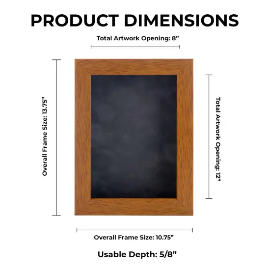 Warm Honey Brown Wood Shadow Box Frame with Acrylic Front - Dark Grey Suede Backing, 30 Sizes {1}