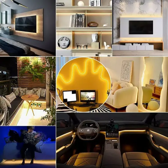 Kitcheniva DC12V 528 LEDs/M High Density LED Light Strip Cool white 6000k {4}