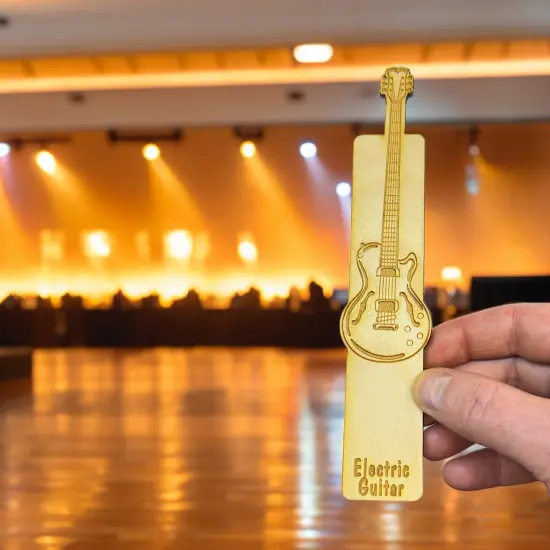 Bookmark - Electric Guitar - birch wood {2}