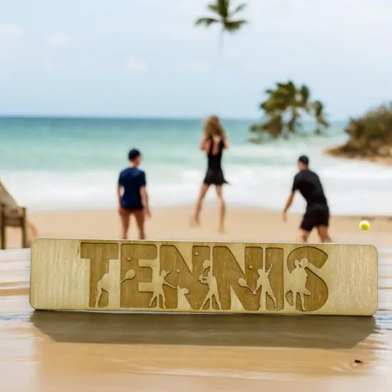 Bookmark - Tennis - Birch wood {4}