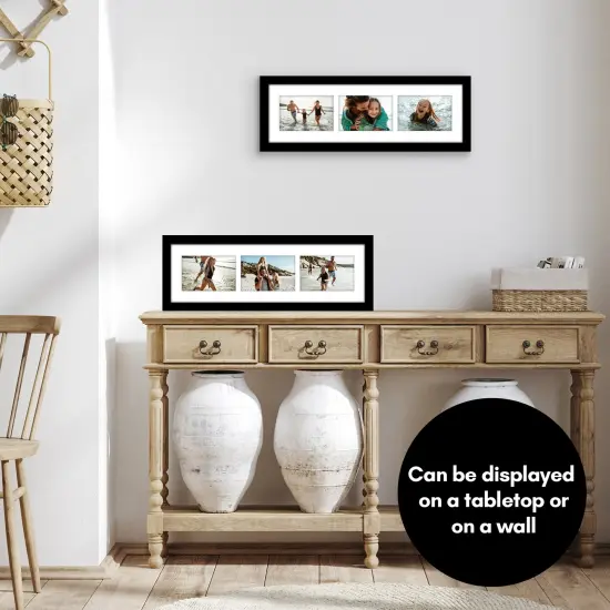 Americanflat 6x20 Collage Picture Frame - Fits Three 4x6 Photos or One 6x20 Picture {11}