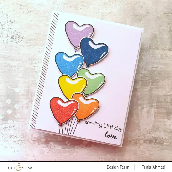 Mini Delight: Birthday Love Stamp & Die Set {3}