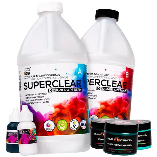 Green Ocean Resin Kit {7}