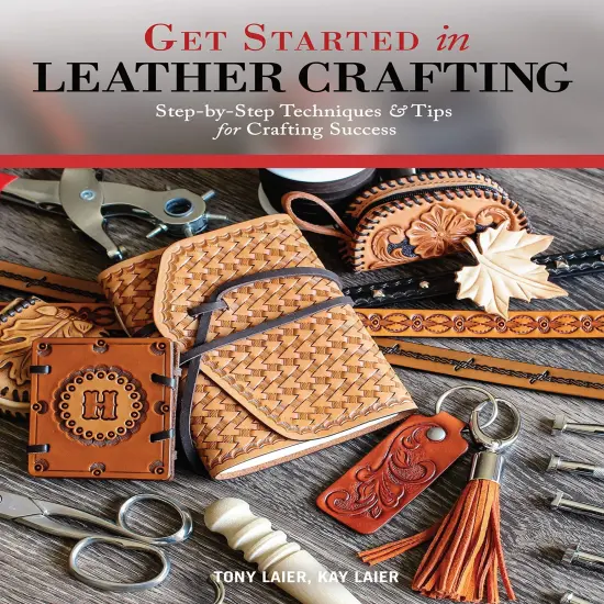 48 pages Get Started in Leather Crafting: Step-by-Step Techniques and Tips for Crafting Success (Design Originals) Beginner-Friendly Projects, Basics of Leather Preparation, Tools, Stamps, Embossing, & More {2}
