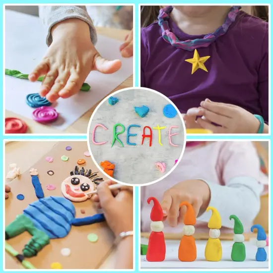 Air Dry Clay - 42 Colors Modeling Clay Kit with Tools for Kids, Soft & Ultra Light, Toys Gifts for Ages 3-8+ {3}