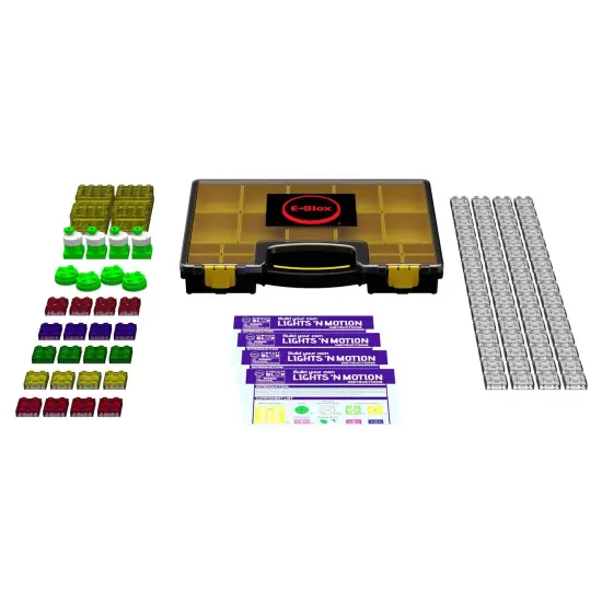 Circuit Blox&trade; Lights 'N Motion Geared Motor Multi-Student Class Set {1}