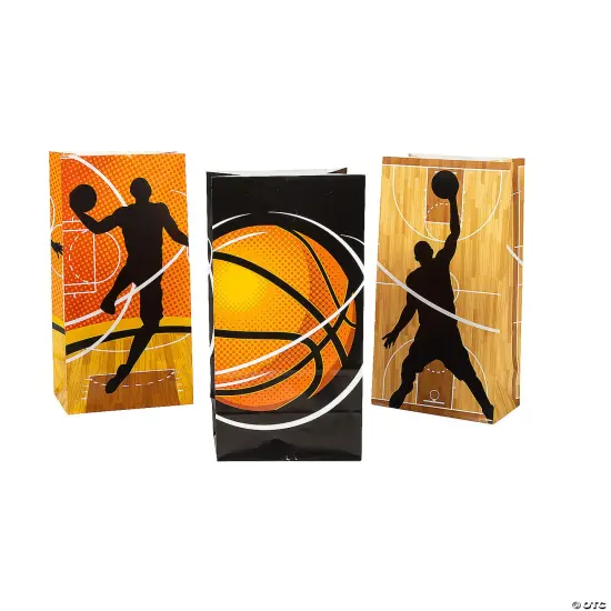 Basketball Treat Bags - 12 Pc. {2}