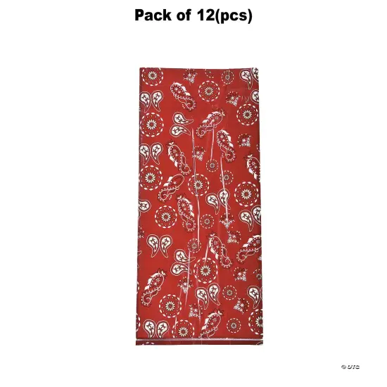 5" x 11 1/2" Medium Bandana Treat Bags - 12 Pc. {1}