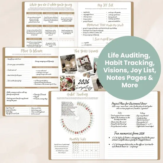 bloom daily planners 2026 Monthly Planner, 9" x 12", Midnight Sky {5}