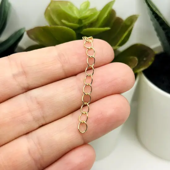 KC Gold Iron Necklace Extenders, 5cm {4}