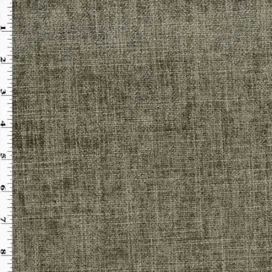 Brown/Faded Beige Textured Chenille Home Decorating Fabric By the Yard {1}