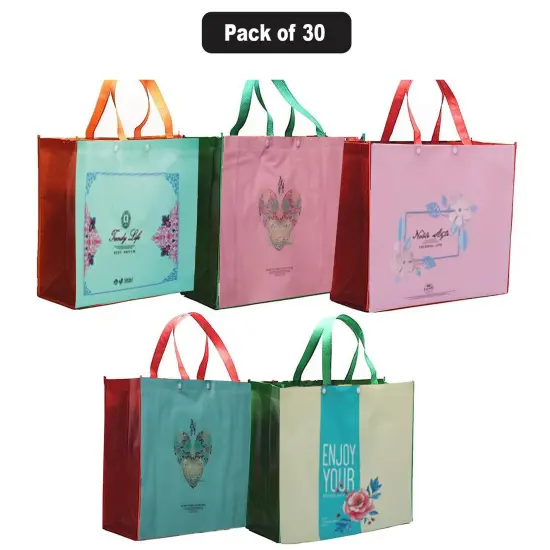Non Woven Tote Bags Reusable Grocery Bag | RADYAN&reg; {1}