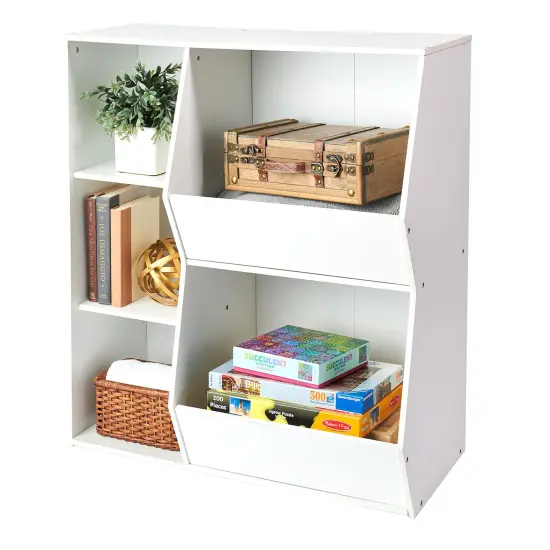 Badger Basket Side-by-Side Combo Bin Storage Unit White {6}