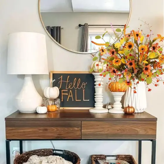 23 Inch Artificial Fall Flowers {5}