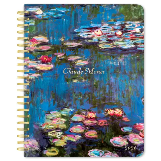 Claude Monet | 2026 6x7.75 Inch Weekly Desk Planner | Foil Stamped Cover {1}