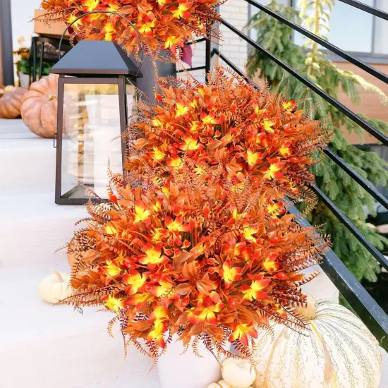 40Pcs Artificial Fall Outdoor Flowers {2}
