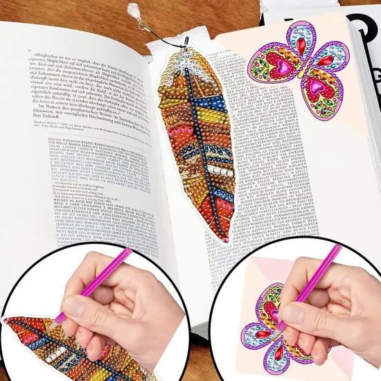 Butterfly Corner Diamond Painting Bookmark Kits {4}