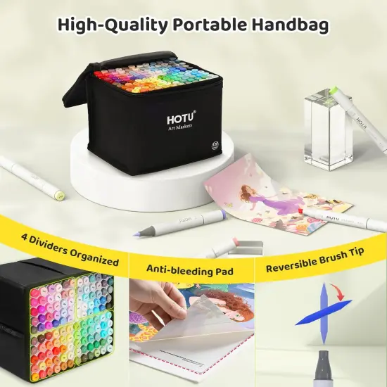 Alcohol Markers Brush Tip-120 Colors {4}