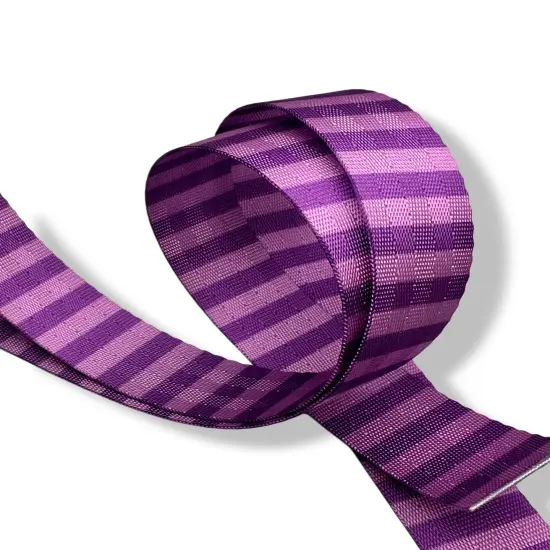 Grape Tonal Stripe 1&rdquo; Seatbelt Webbing (by the yard) {1}