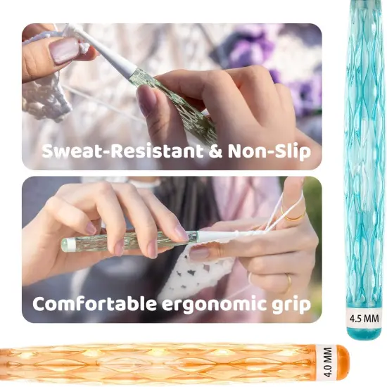 8 Pcs Crochet Hooks Set {3}