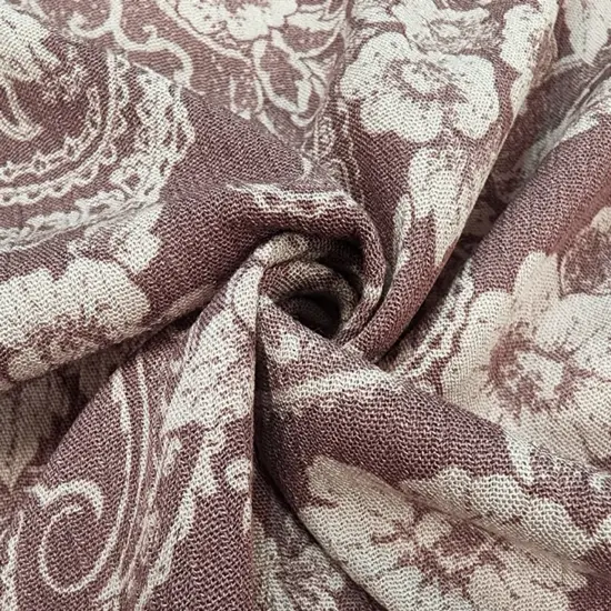 1 Yard Lightweight Rose Rayon Crinkle Fabric Ideal For Dresses Blouses Skirts Apparel 50/52" Width {1}