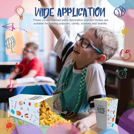 30 Pieces Back to School Popcorn Boxes {5}