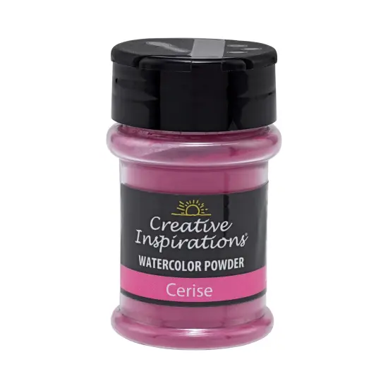 Creative Inspirations Powder Watercolor Paint 3 Pack - 38g Shaker Bottle, Cerise - Dye-Based Water-Soluble Crystalline Pigments - Non-Toxic, Perfect for Abstract and Spontaneous Effects {3}