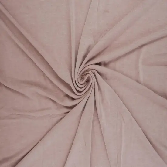 1 Yard Vortex Washed Jersey Solid Fabric, 58/60&Prime; Wide Rayon Spandex Blend VANILLA {6}