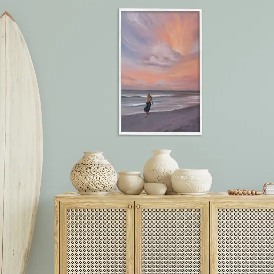 Stupell Industries Sunset Beach Walk Framed Giclee Wall Art Design by Svetlana Aleynikova {2}