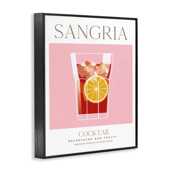 Stupell Industries Chic Minimal Sangria Framed Giclee Wall Art Design by Omar Escalante {3}