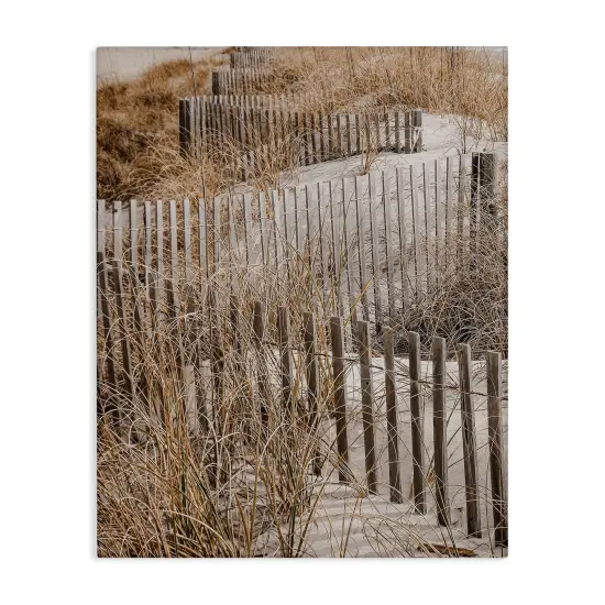 Stupell Industries Snaking Beach Fence Canvas Wall Art Design by LSR Design Studio {1}