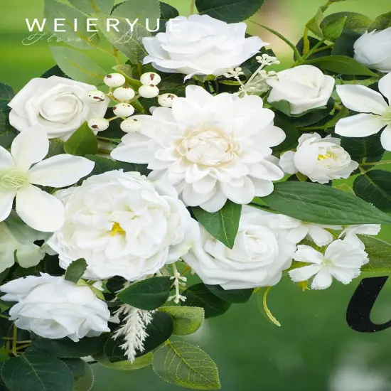 Pack of 2 Artificial Flowers Decorations, Wedding Flowers, Wedding, (Fairy White) {5}