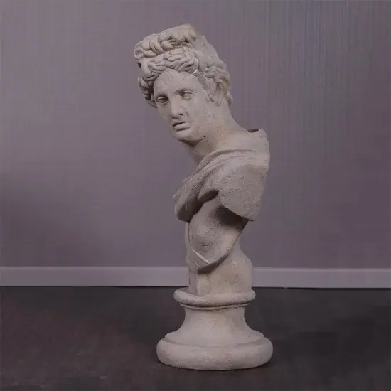 Apollo Stone Bust Life Size Statue {5}
