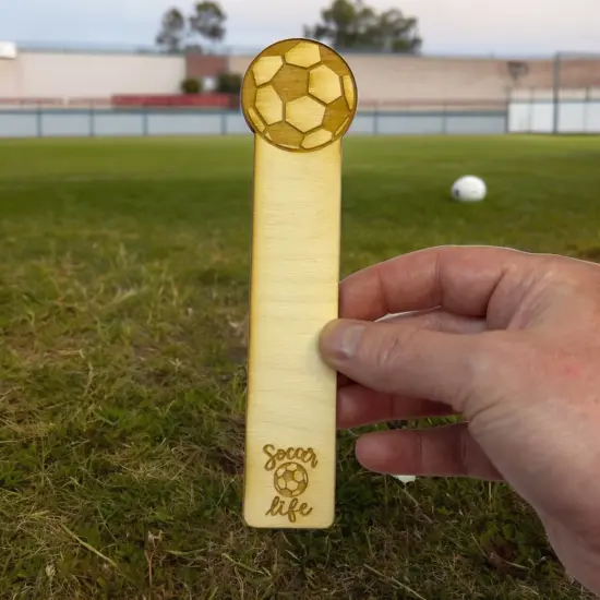 Bookmark - Soccer Life - Birch wood {3}