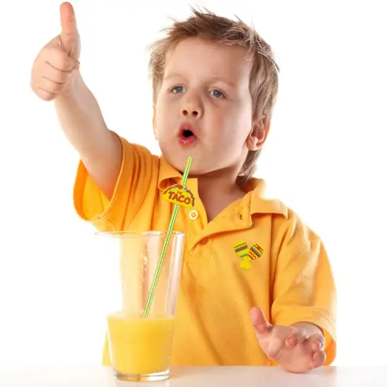 24pcs Cinco De Mayo Fiesta Theme Beverage Cocktail Straws for Mexico Fiesta Taco Party Supplies Party Favor with 2 Pieces Straw Cleaning Brushes, 6 Colors Straws {2}