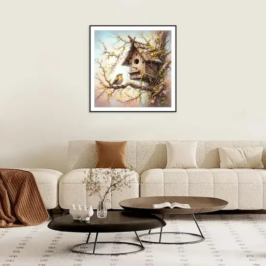 Bird Diamond Painting Kit for Adults, 5D Landscape Diamond Art Beginners - DIY Full Diamond Dot Gem Art Paintings, Suitable Gifts, and Home Decoration Crafts，12x12Inch {2}