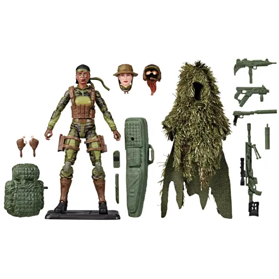 G.I. Joe Classified Series 60th Anniversary Action Marine - Sniper, Collectible 6 Inch Action Figure with Ghillie Suit and 19 Accessories {1}