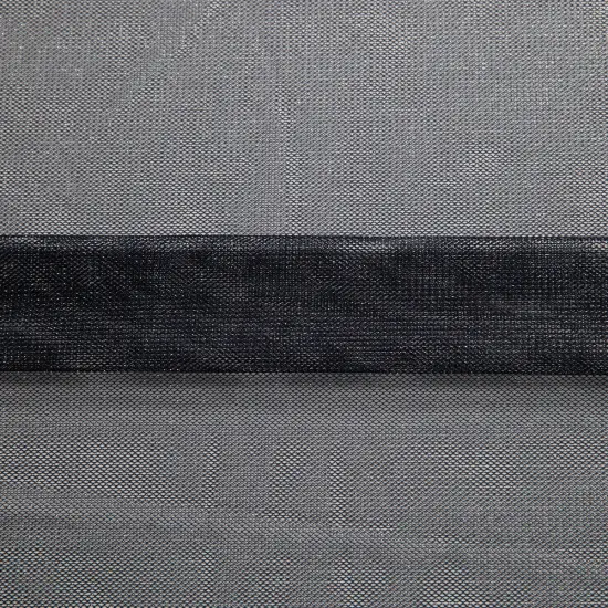 1 Yard Nylon MX Tulle Lace Fabric, 58/60&Prime; Wide Navy Silver {1}