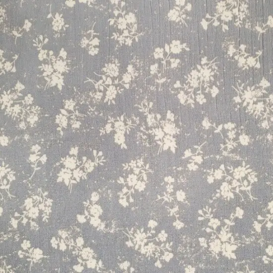 1 Yard Gray Beige Rayon Crinkle Fabric Adds Versatile And Modern Touch To Dresses, Skirts 50/52" Width {1}