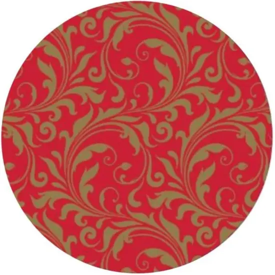 Festive Scrolls 7" Appetizer/Dessert Plates - 25ct {1}