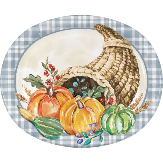 Decadent Cornucopia Oval Platters - 8ct {1}