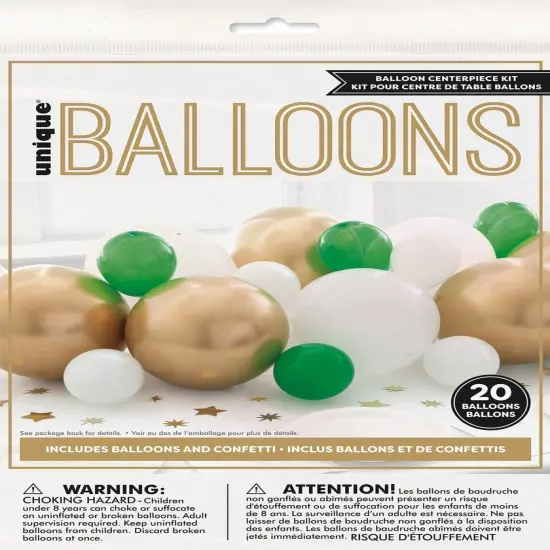 Modern Christmas Balloon Table Runner Kit w/ Confetti {1}