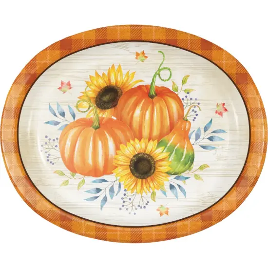 Harvest Truck Oval Platters - 8ct {1}