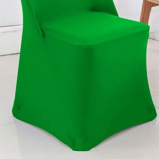 Emerald Green Stretch Chair Cover for Folding Event Seating {5}