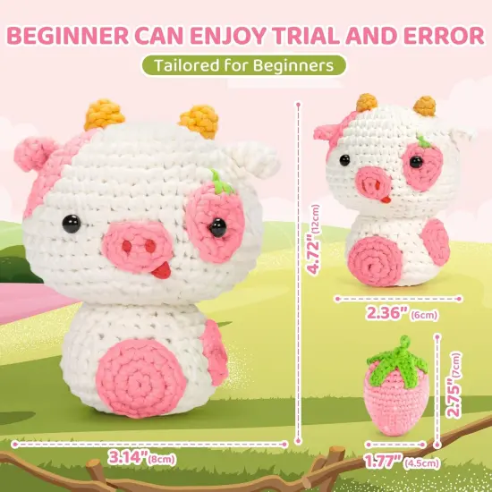 Crochet Starter Kit - Strawberry Cow {4}